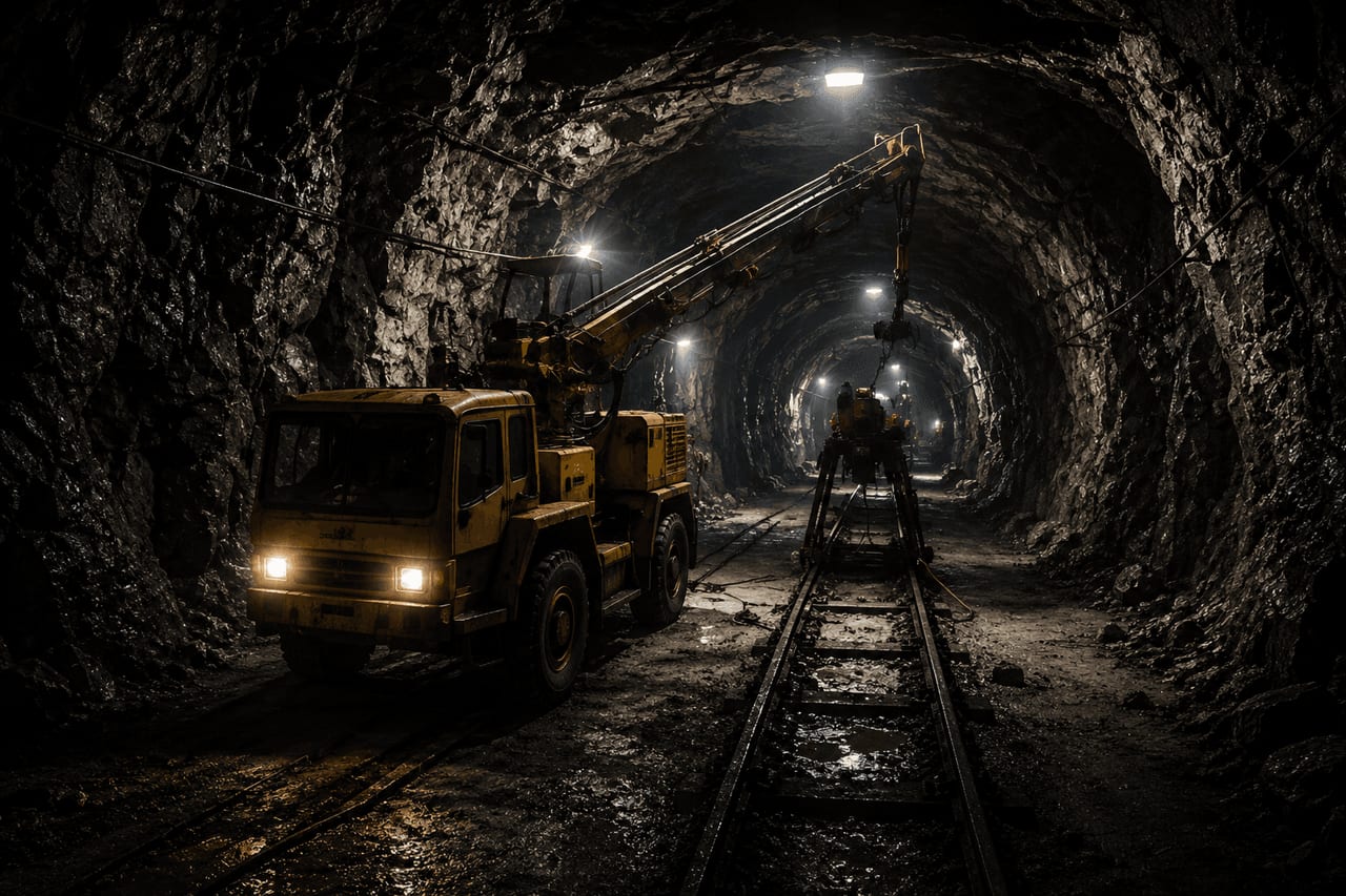 Open-pit workings across the Myanmar mineral belt